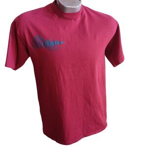 M Vintage 1980's Mens Tee Medium Single stitch T-shirt SMALL TOWN BAR SIGNAL USA
